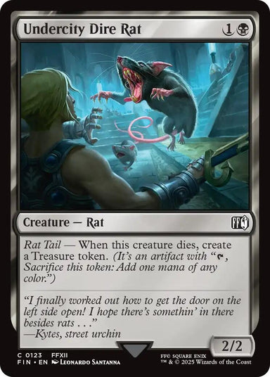 Image for Undercity Dire Rat (123) (FIN) - Magic: The Gathering