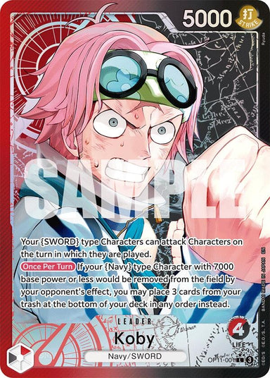 Image for Koby (001) (Alternate Art) (OP11-001) (A Fist of Divine Speed) - One Piece Card Game