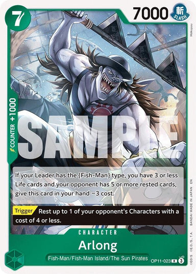 Image for Arlong (OP11-023) (A Fist of Divine Speed) - One Piece Card Game