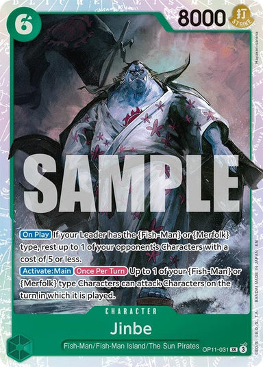 Image for Jinbe (031) (OP11-031) (A Fist of Divine Speed) - One Piece Card Game
