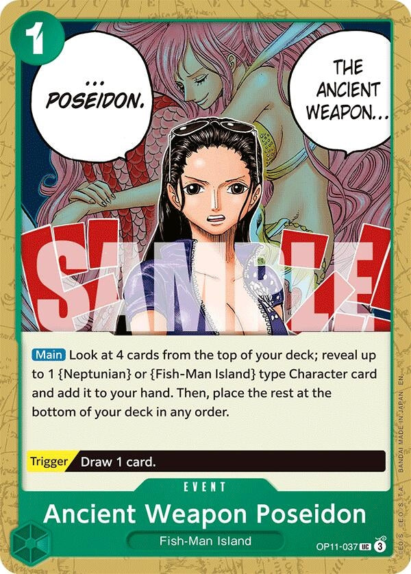 Image for Ancient Weapon Poseidon (OP11-037) (A Fist of Divine Speed) - One Piece Card Game