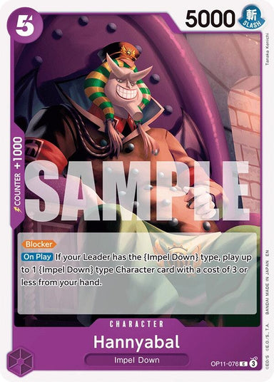 Image for Hannyabal (OP11-076) (A Fist of Divine Speed) - One Piece Card Game