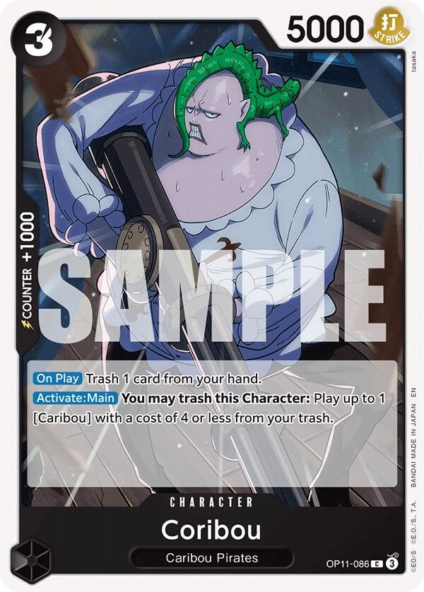Image for Coribou (OP11-086) (A Fist of Divine Speed) - One Piece Card Game