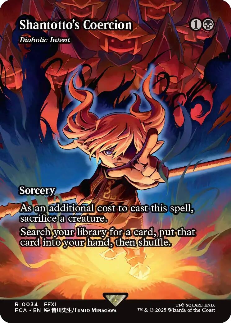 Image for Shantotto's Coercion - Diabolic Intent (Showcase) (34) (FCA) - Magic: The Gathering