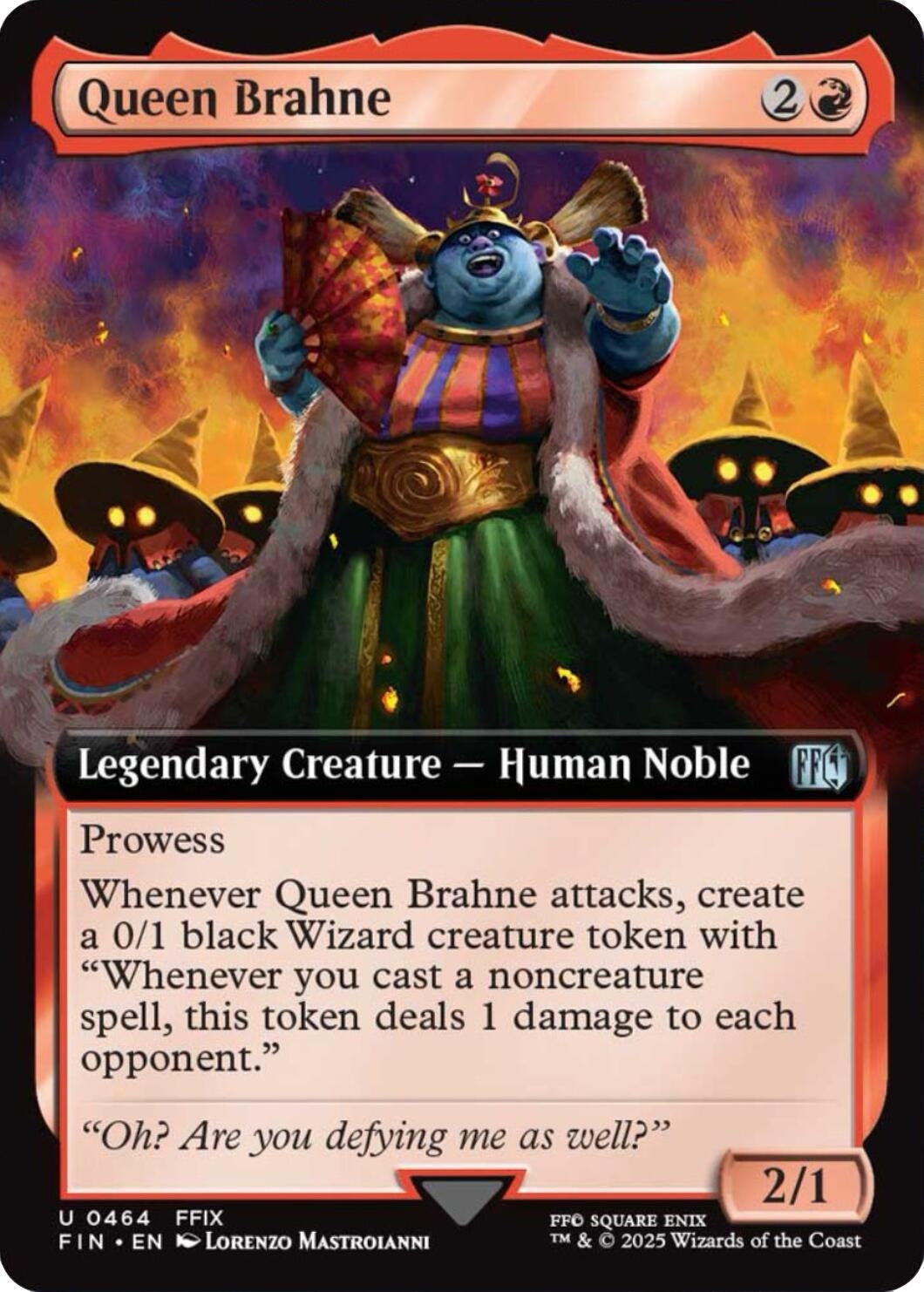 Image for Queen Brahne (Extended Art) (464) (FIN) - Magic: The Gathering