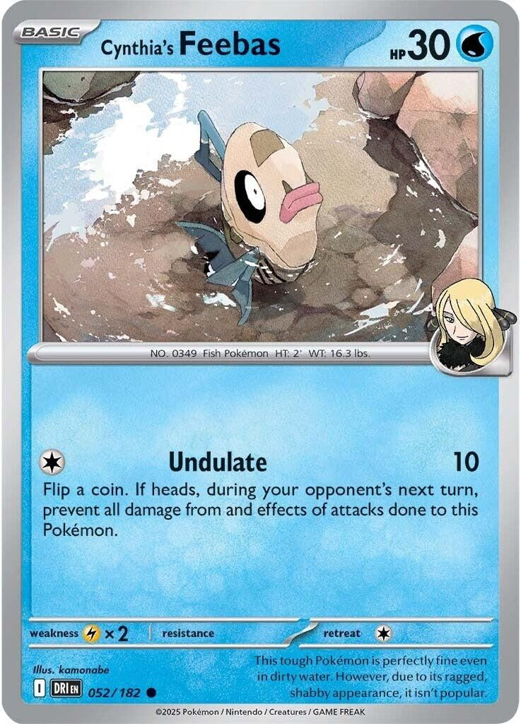 Image for Cynthia's Feebas (052/182) (DRI) - Pokemon