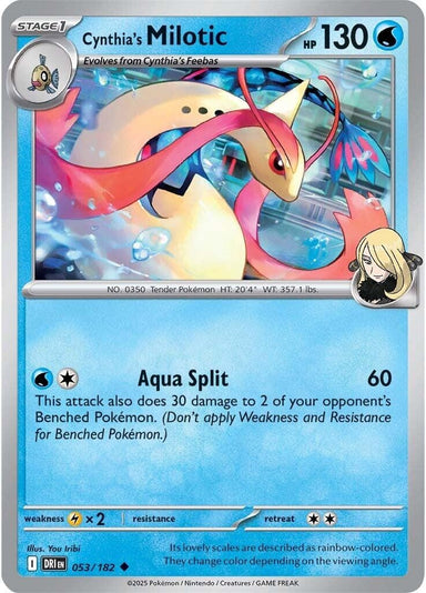 Image for Cynthia's Milotic (053/182) (DRI) - Pokemon
