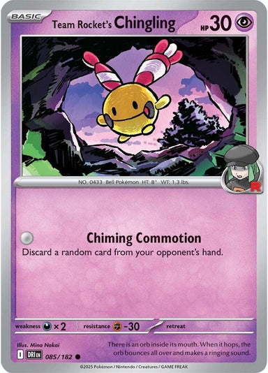 Image for Team Rocket's Chingling (085/182) (DRI) - Pokemon