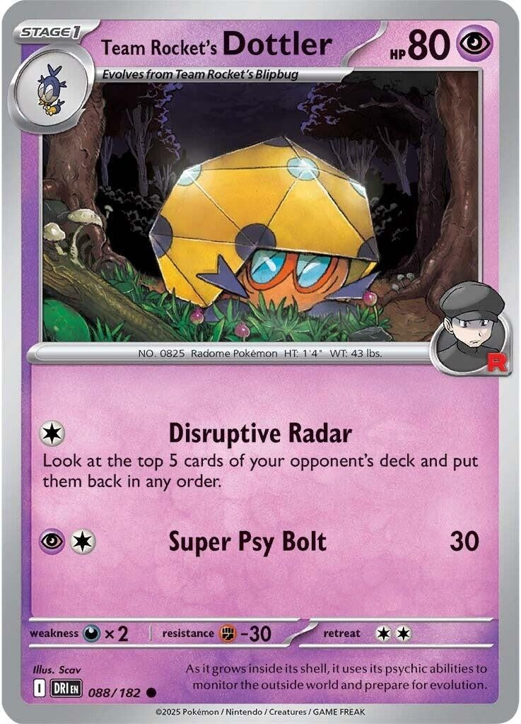 Image for Team Rocket's Dottler (088/182) (DRI) - Pokemon