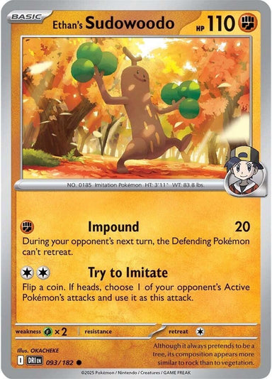 Image for Ethan's Sudowoodo (093/182) (DRI) - Pokemon