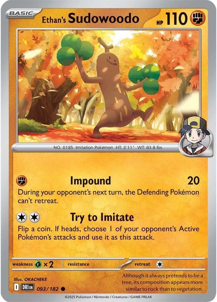 Image for Ethan's Sudowoodo (093/182) (DRI) - Pokemon