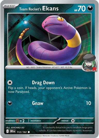 Image for Team Rocket's Ekans (112/182) (DRI) - Pokemon