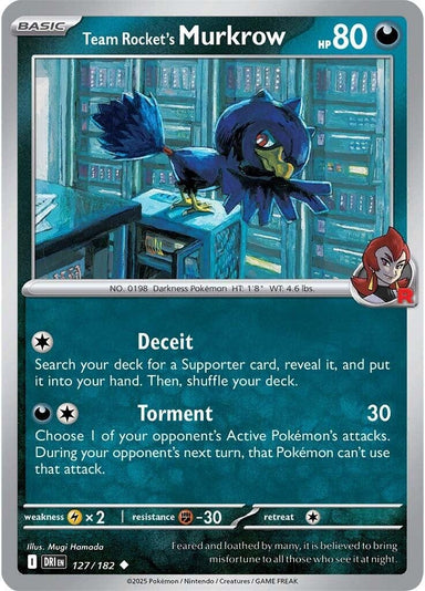 Image for Team Rocket's Murkrow (127/182) (DRI) - Pokemon