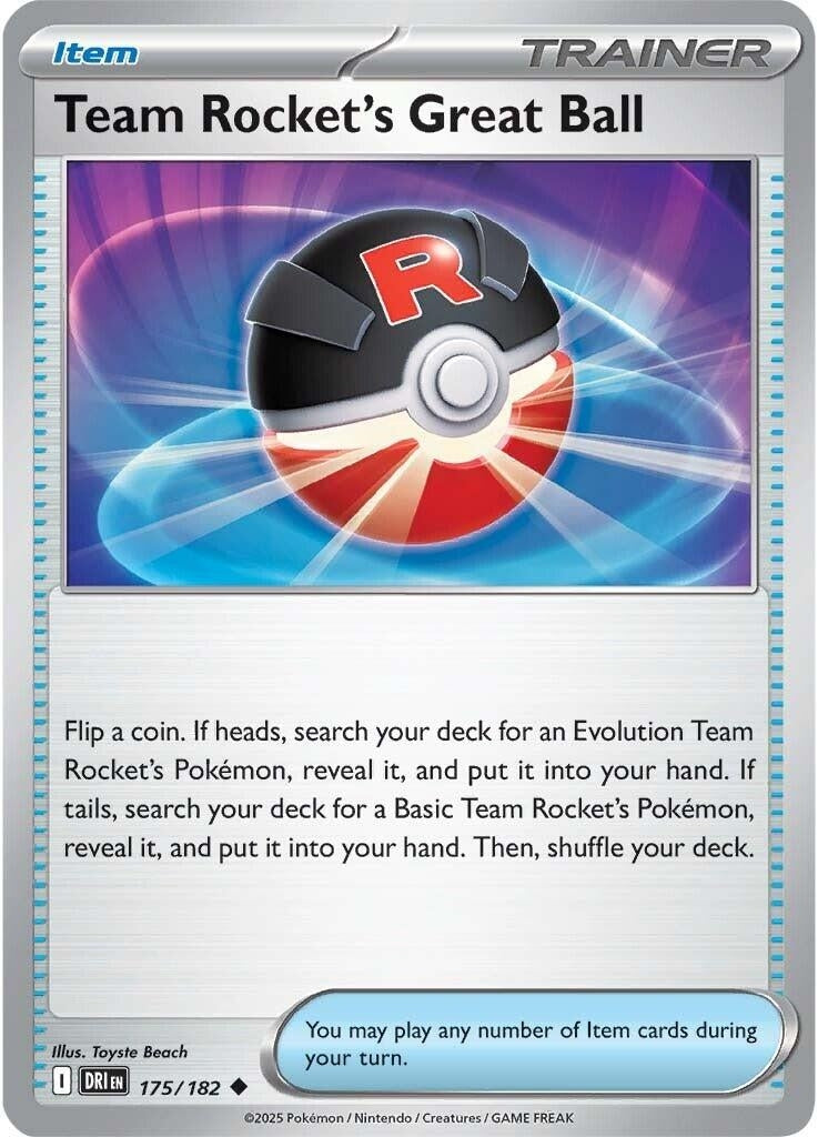 Image for Team Rocket's Great Ball (175/182) (DRI) - Pokemon