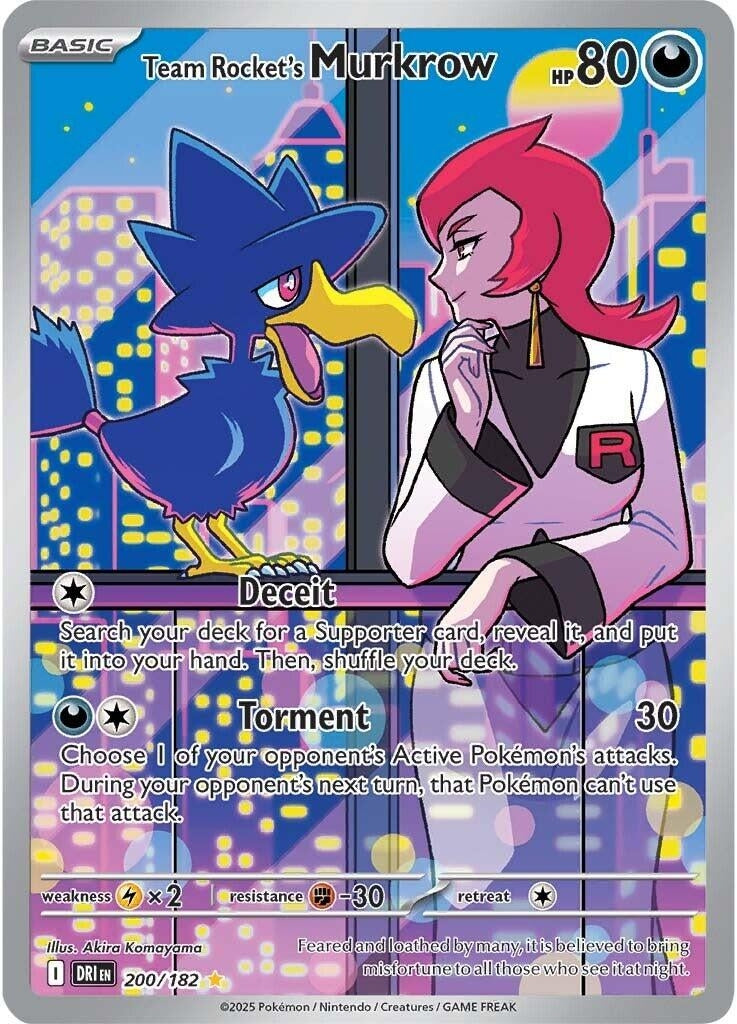 Image for Team Rocket's Murkrow (200/182) (DRI) - Pokemon