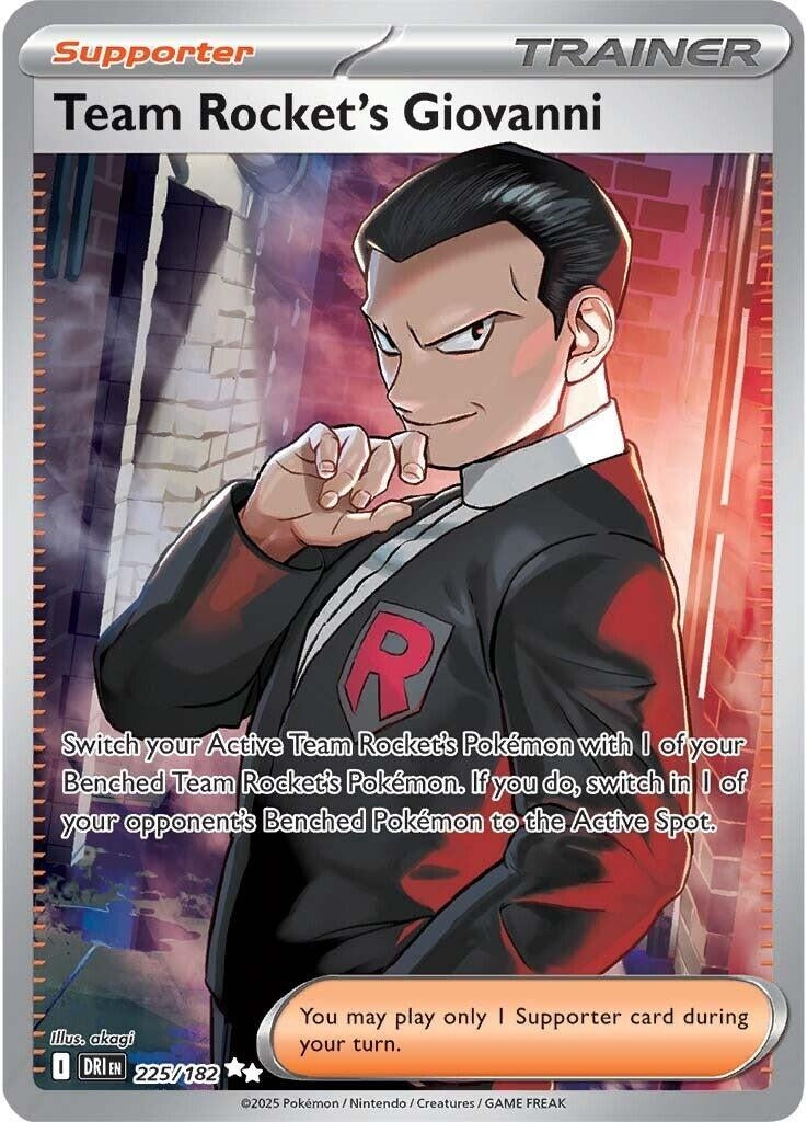 Image for Team Rocket's Giovanni (225/182) (DRI) - Pokemon