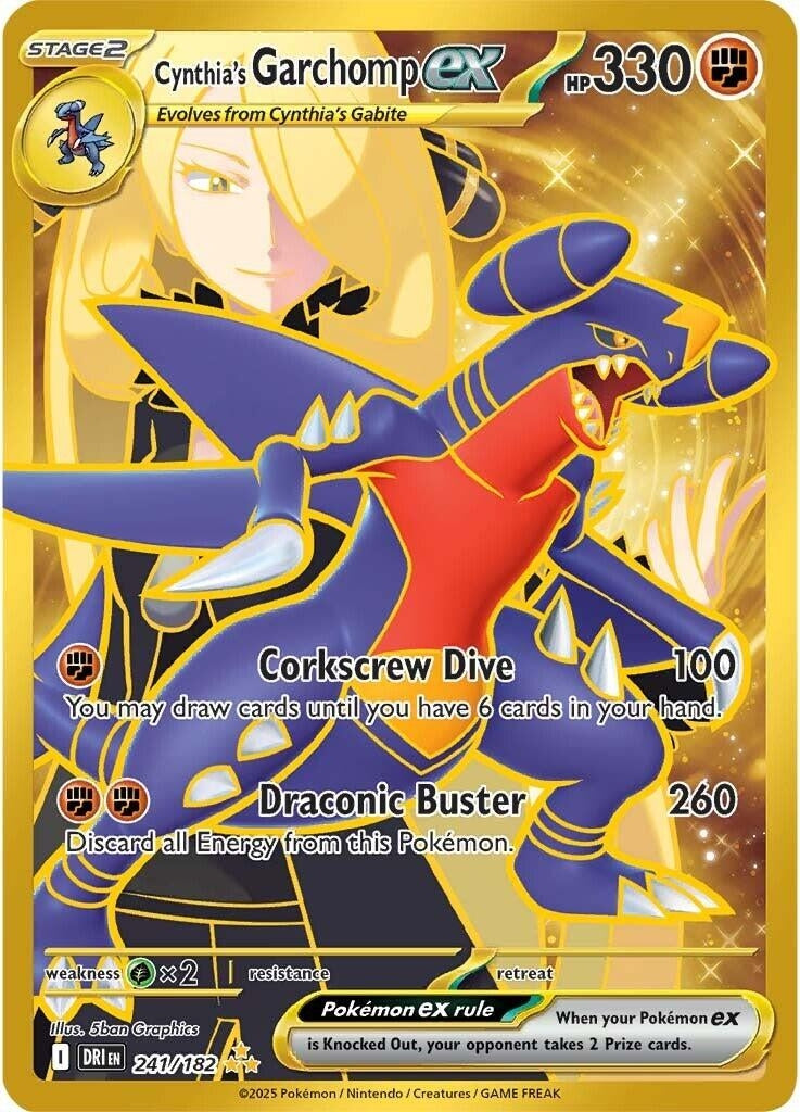 Image for Cynthia's Garchomp ex (241/182) (DRI) - Pokemon
