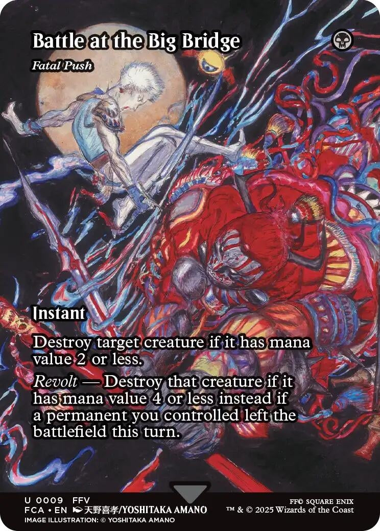 Image for Battle at the Big Bridge - Fatal Push (Showcase) (9) (FCA) - Magic: The Gathering