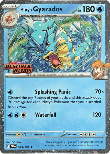 Image for Misty's Gyarados (Prerelease) (049/182) (Miscellaneous Cards & Products) - Pokemon