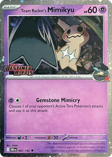 Image for Team Rocket's Mimikyu (Prerelease) (087/182) (MCAP) - Pokemon