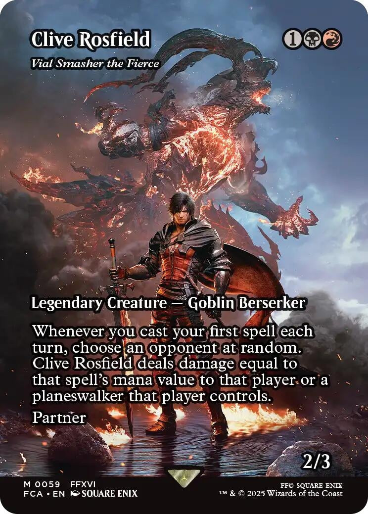 Image for Clive Rosfield - Vial Smasher the Fierce (Showcase) (59) (FCA) - Magic: The Gathering