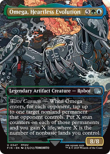 Image for Omega, Heartless Evolution (Borderless) (347) (FIN) - Magic: The Gathering