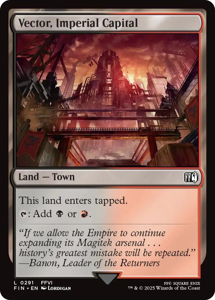 Image for Vector, Imperial Capital (291) (FIN) - Magic: The Gathering