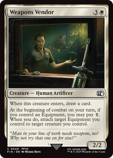 Image for Weapons Vendor (40) (FIN) - Magic: The Gathering