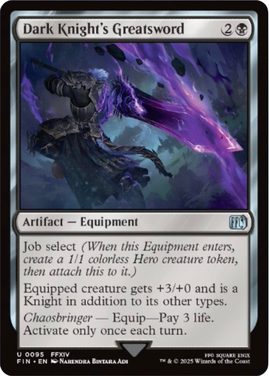 Image for Dark Knight's Greatsword (95) (FIN) - Magic: The Gathering
