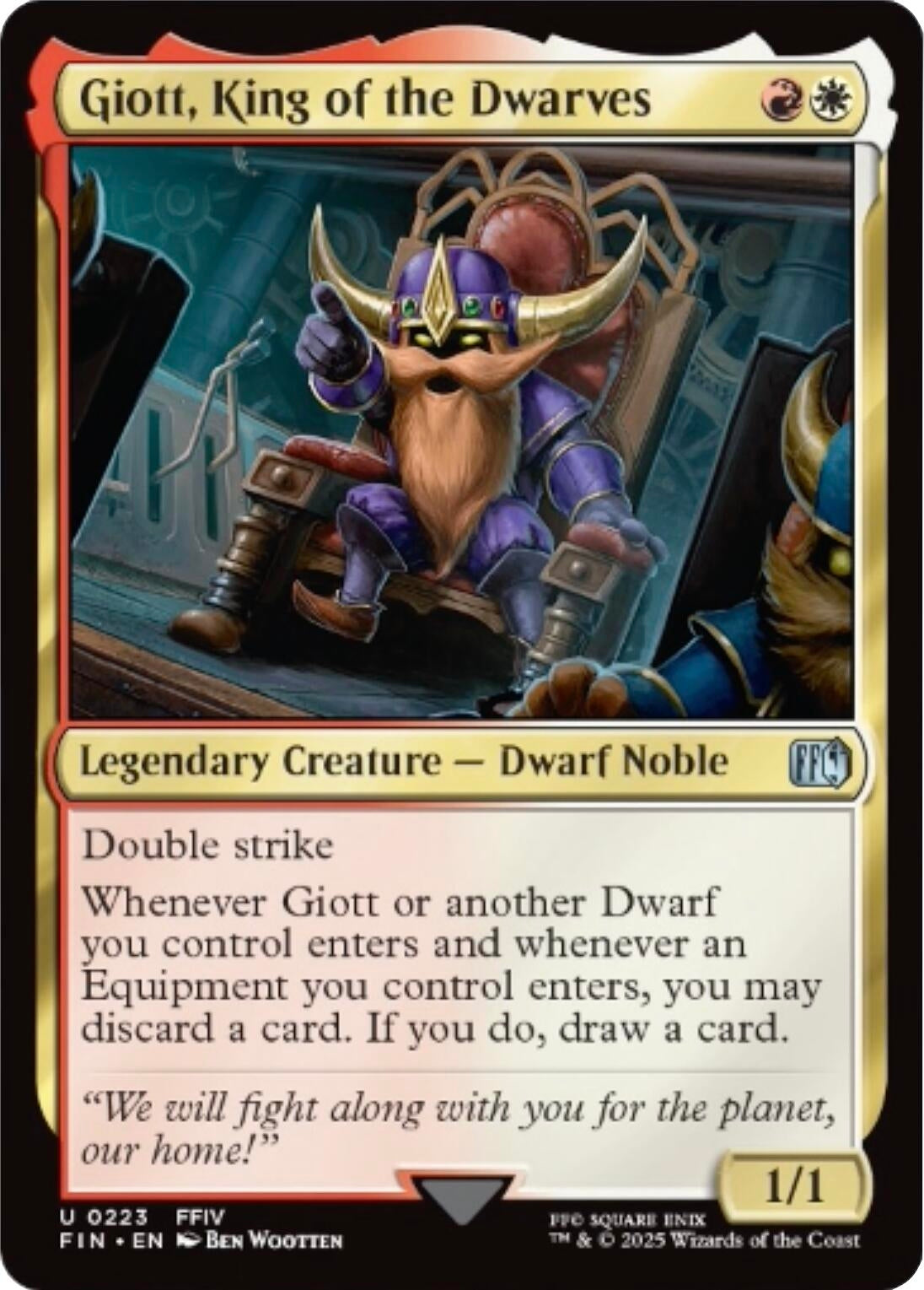 Image for Giott, King of the Dwarves (223) (FIN) - Magic: The Gathering