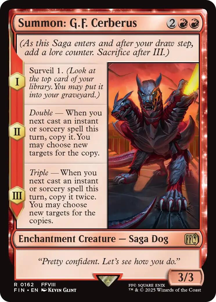 Image for Summon: G.F. Cerberus (162) (FIN) - Magic: The Gathering