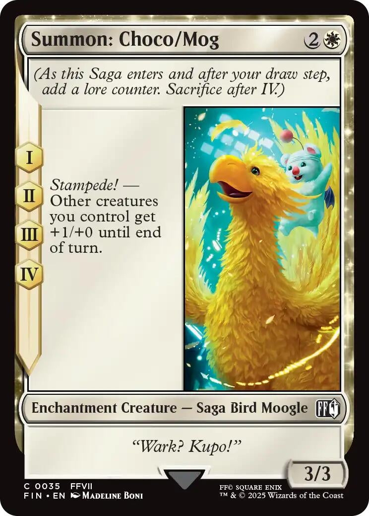 Image for Summon: Choco/Mog (35) (FIN) - Magic: The Gathering