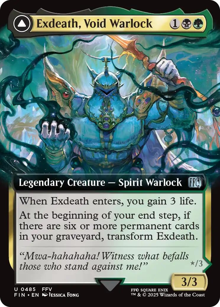 Image for Exdeath, Void Warlock (Extended Art) (485) (FIN) - Magic: The Gathering