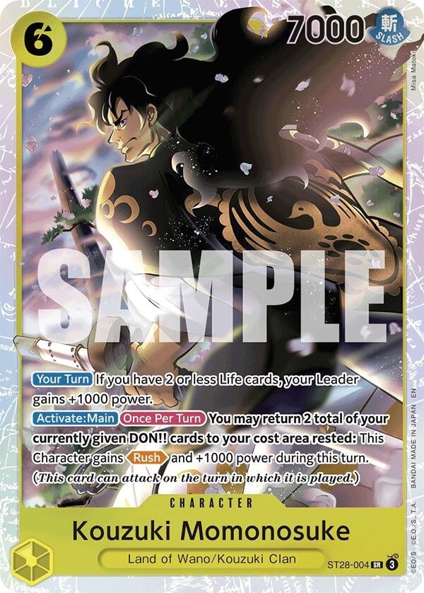 Kouzuki Momonosuke (ST28-004) (Starter Deck 28: GREEN/YELLOW Yamato)