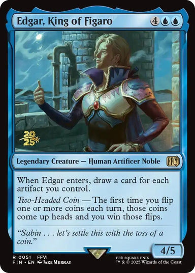 Image for Edgar, King of Figaro (51) (Prerelease Cards) - Magic: The Gathering