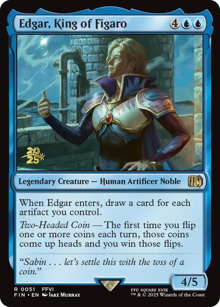 Image for Edgar, King of Figaro (51) (Prerelease Cards) - Magic: The Gathering