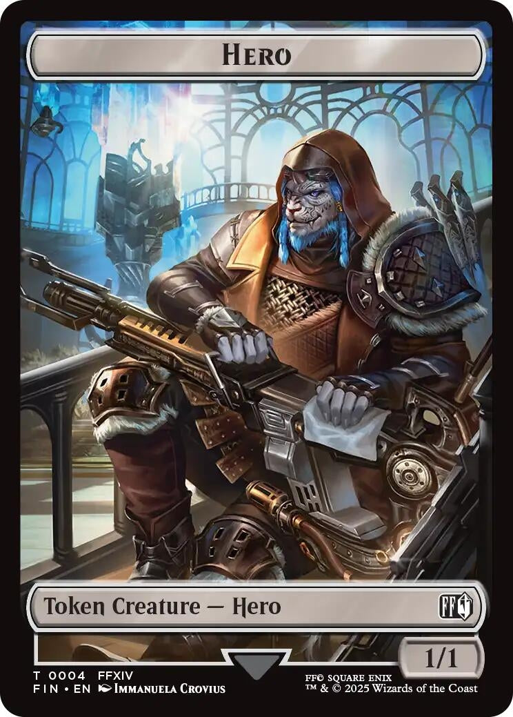 Image for Hero (0004) // Wizard (0015) Double-Sided Token (4 // 15) (FIN) - Magic: The Gathering