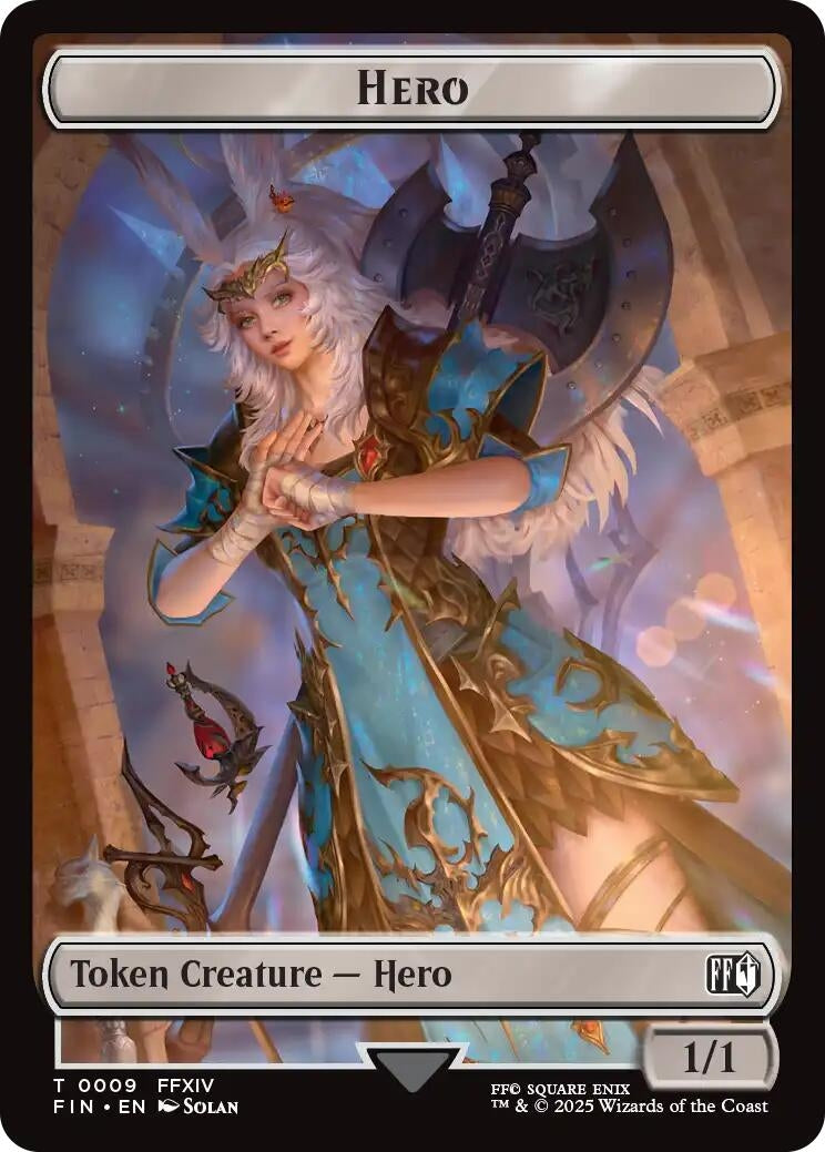 Image for Hero (0009) // Elemental Double-Sided Token (9 // 21) (FIN) - Magic: The Gathering
