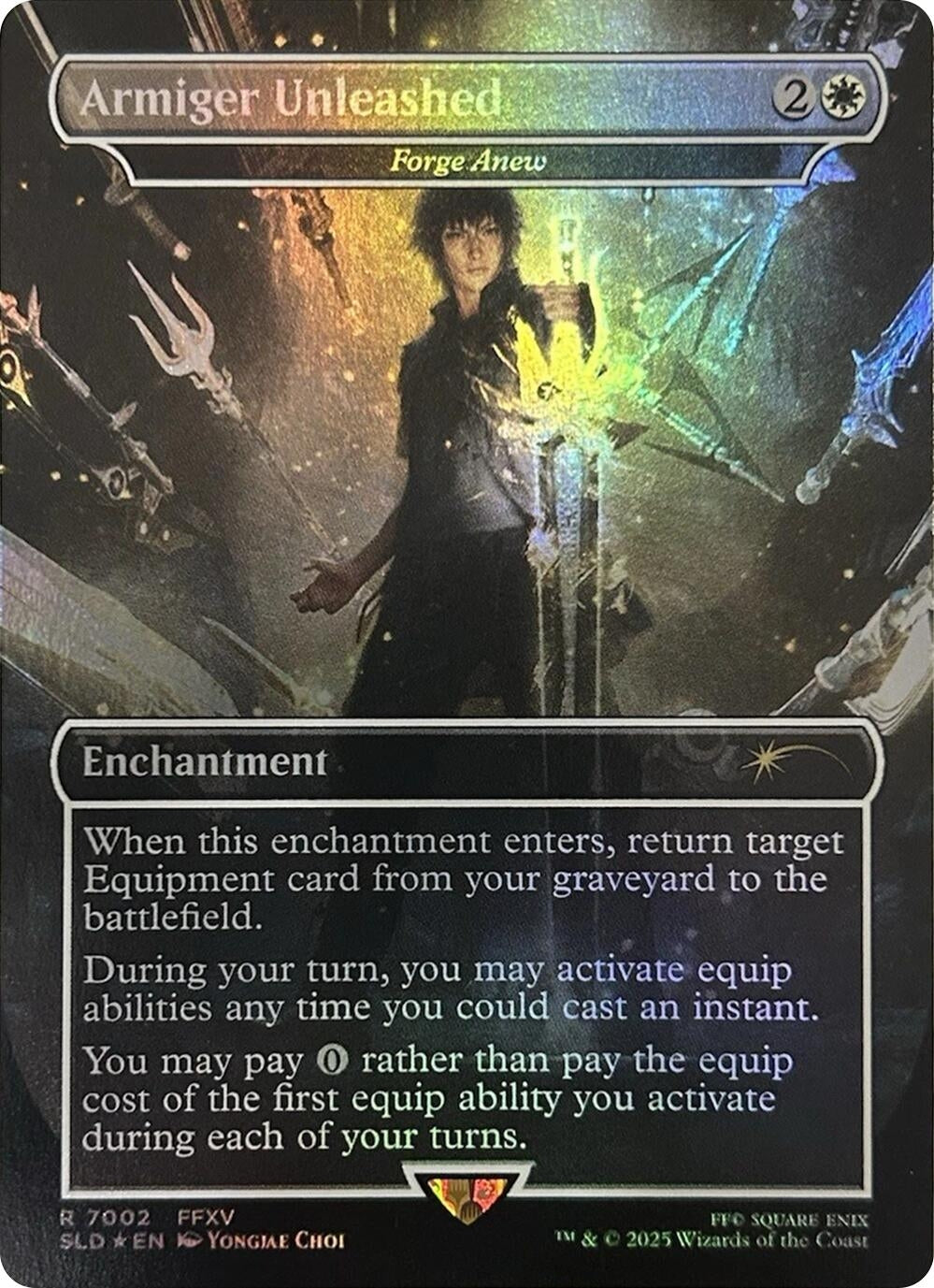 Image for Armiger Unleashed - Forge Anew (Rainbow Foil) (7002) (Secret Lair Drop Series) (SLD) - Magic: The Gathering