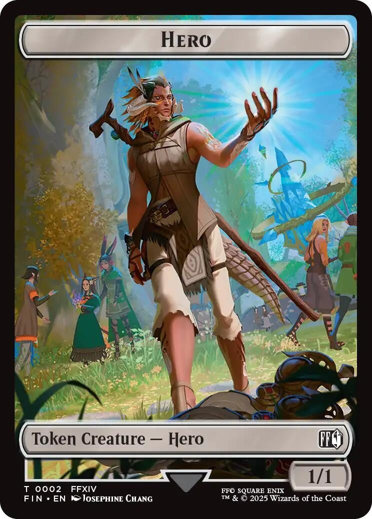 Image for Hero (0002) // Hero (0007) Double-Sided Token (2 // 7) (FIN) - Magic: The Gathering