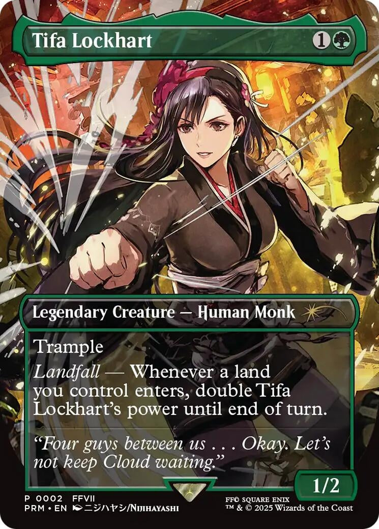 Image for Tifa Lockhart (Borderless) (2) (MagicFest Cards) (MFP) - Magic: The Gathering