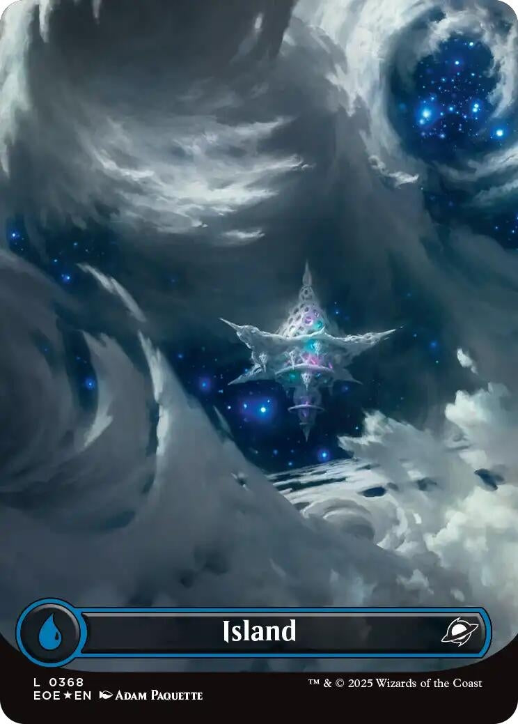 Image for Island (0368) (Borderless) (Galaxy Foil) (368) (EOE) - Magic: The Gathering