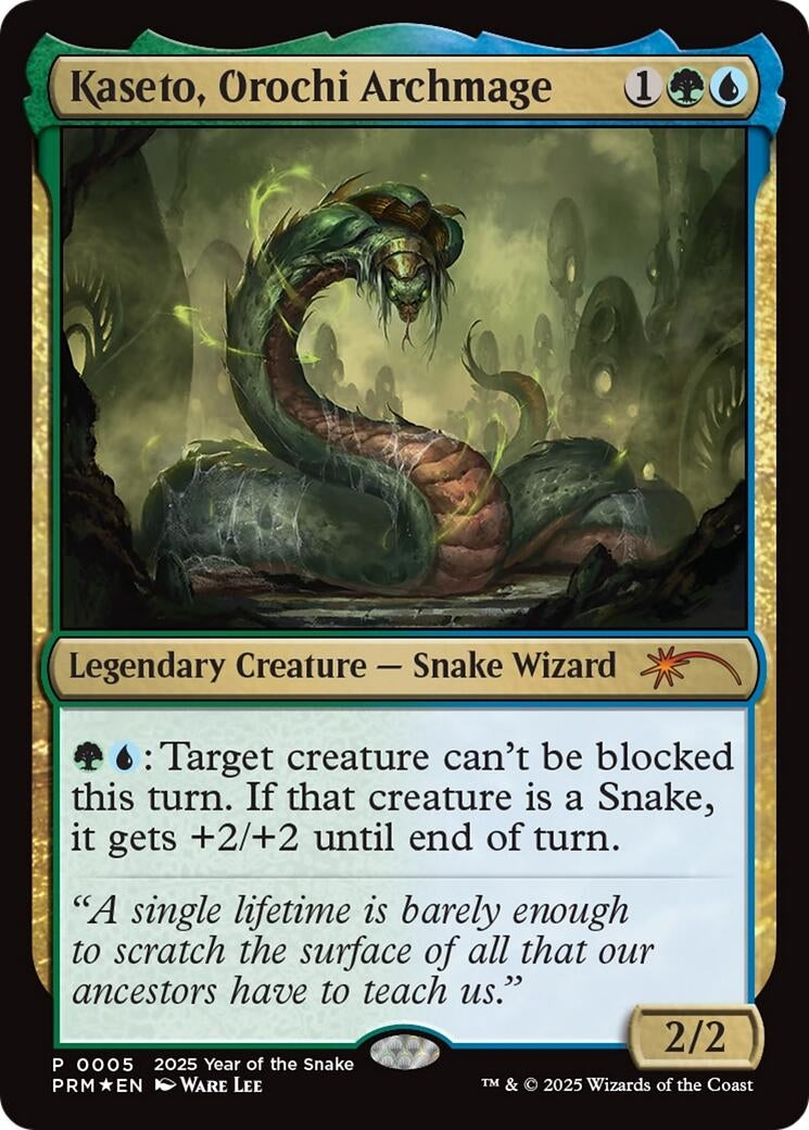Image for Kaseto, Orochi Archmage (Year of the Snake 2025) (5) (Standard Showdown Promos) (SSP) - Magic: The Gathering