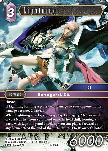 Image for Lightning (26-098L) (26) - Final Fantasy TCG