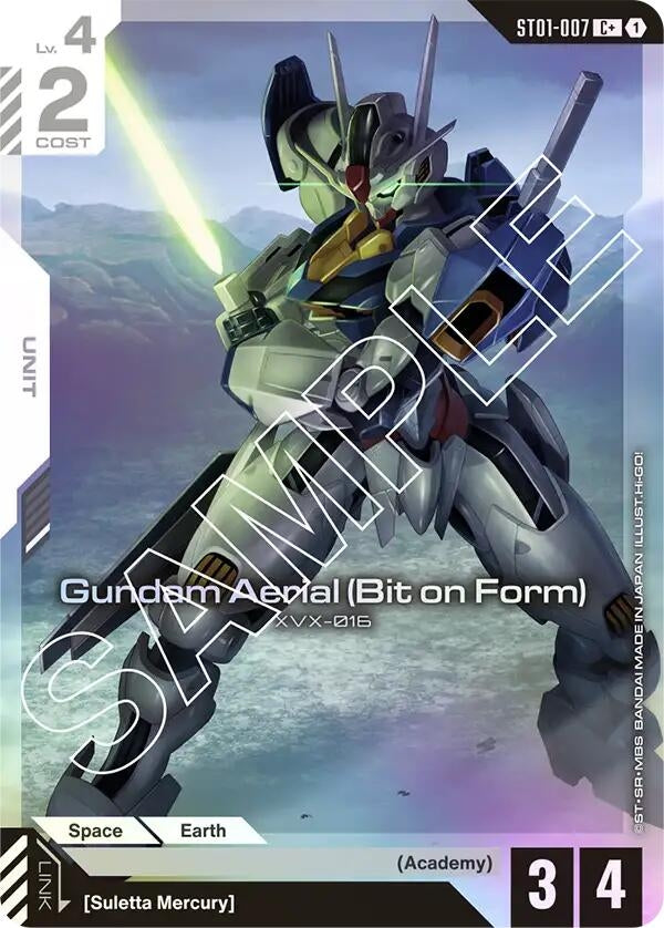 Image for Gundam Aerial (Bit on Form) (C+) (ST01-007) (Starter Deck 01: Heroic Beginnings) (ST01) - Gundam Card Game