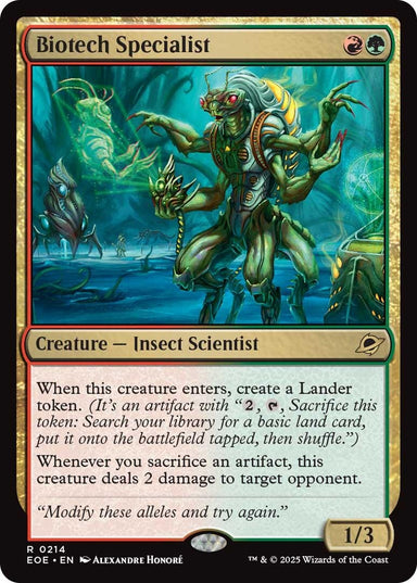 Image for Biotech Specialist (214) (EOE) - Magic: The Gathering