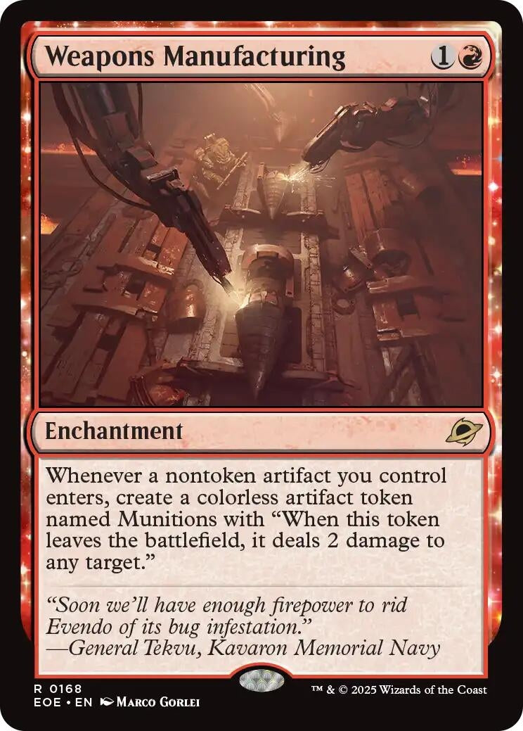 Image for Weapons Manufacturing (168) (EOE) - Magic: The Gathering