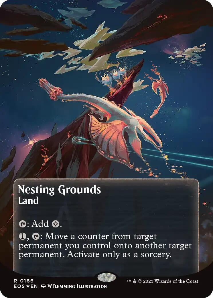 Image for Nesting Grounds (0166) (Borderless) (Galaxy Foil) (166) (EOS) - Magic: The Gathering