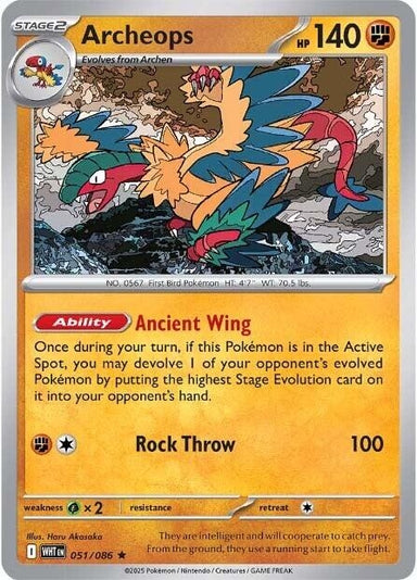 Image for Archeops (051/086) (WHT) - Pokemon