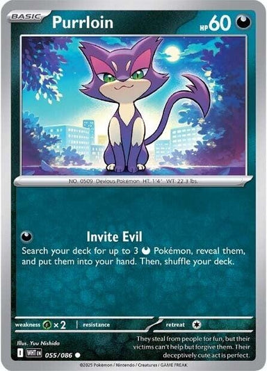 Image for Purrloin (055/086) (WHT) - Pokemon